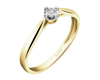 585  Ring with Diamond - 0,02 ct - fineness 585
