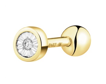 375  Piercing with Diamond - 0,005 ct - fineness 375