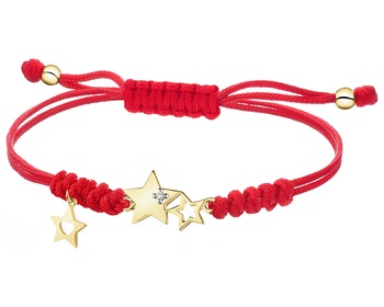 9ct Yellow Gold Bracelet with Diamond - 0,005 ct - fineness 9 K