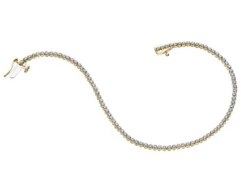 Yellow Gold Diamond Bracelet - 0,50 ct - fineness 14 K