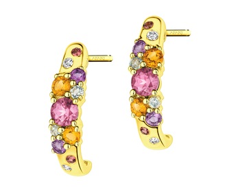 14 K Yellow Gold Earrings  - fineness 14 K