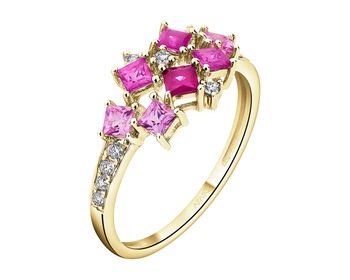 14 K Yellow Gold Earrings - fineness 14 K