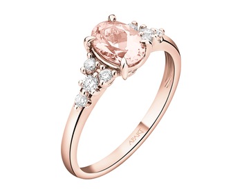 14 K Pink Gold Ring - fineness 14 K