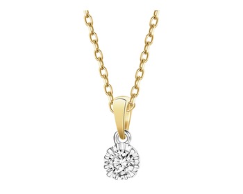 585  Pendant with Diamond - 0,15 ct - fineness 585
