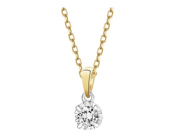 585  Pendant with Diamond - 0,20 ct - fineness 585