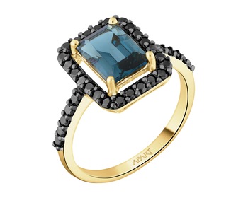 14 K Yellow Gold Ring - fineness 14 K