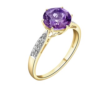 14 K Yellow Gold Ring - fineness 14 K