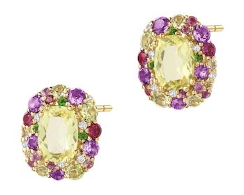 14 K Yellow Gold Earrings  - fineness 14 K