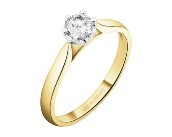 585  Ring with Laboratory Diamond - 0,40 ct - fineness 585