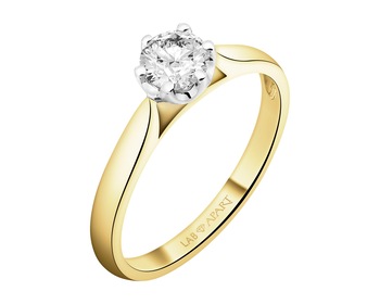 585  Ring with Laboratory Diamond - 0,52 ct - fineness 585