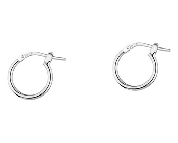 Rhodium Plated Silver Earrings
