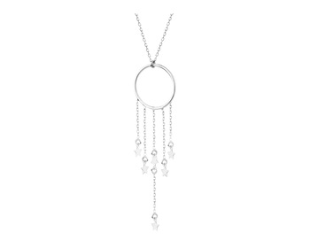 Rhodium Plated Silver Necklace