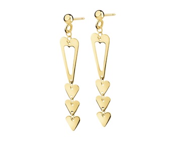 9 K Yellow Gold Dangling Earring