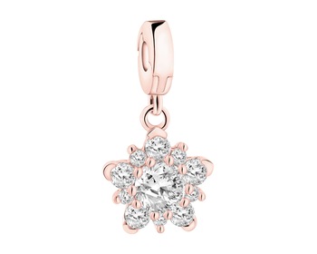 Gold-Plated Silver Pendant with Cubic Zirconia