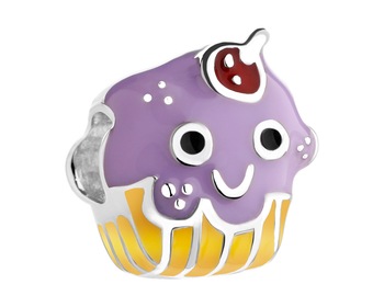 Rhodium Plated Silver Beads For Kids Pendant