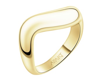 Gold-Plated Silver Band Ring 