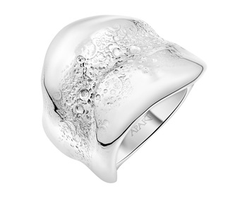 Rhodium Plated Silver Ring 