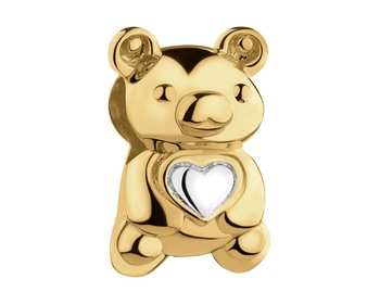 Rhodium-Plated Silver, Gold-Plated Silver Pendant 