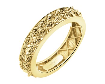 9 K Yellow Gold Band Ring 