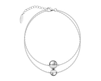 Rhodium Plated Silver Bracelet 