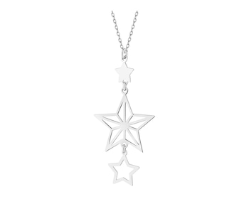 Rhodium Plated Silver Necklace