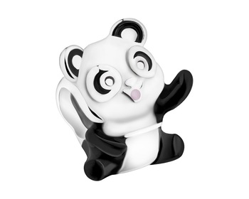 Rhodium Plated Silver Beads For Kids Pendant 