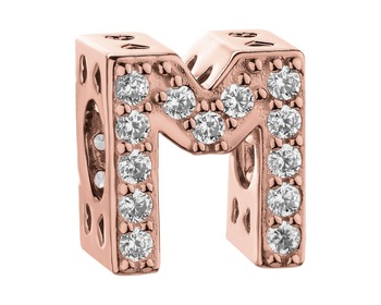 Gold-Plated Silver Pendant with Cubic Zirconia