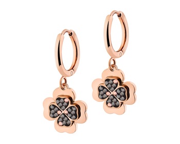 Stainless Steel Dangling Earring with Marcasite