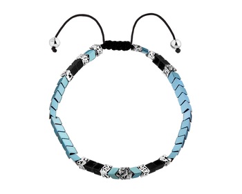 Stainless Steel Bracelet with Gemstone