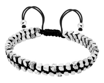 Stainless Steel Bracelet with Hematite