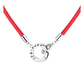 Stainless steel necklace with cubic zirconia and enamel - Friends, Warner Bros. Discovery