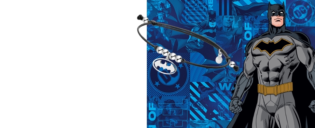Bracelet with silver elements - Batman