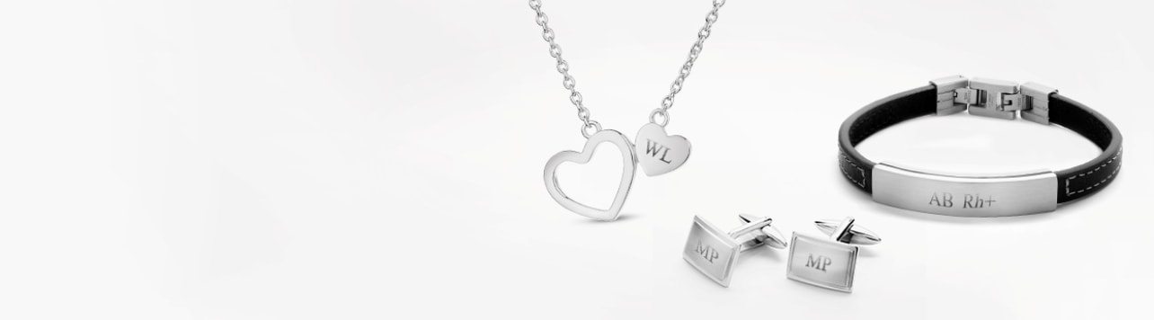 Stainless Steel Bracelet, necklace and cufflinks made of stainless steel