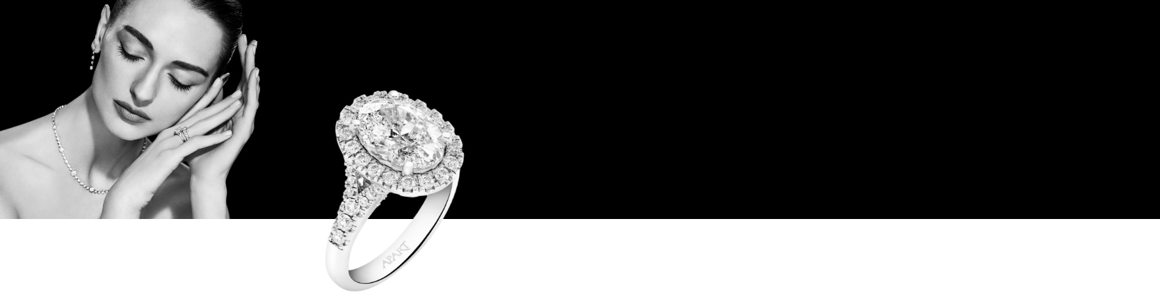 Model Daga Ziober in diamond jewelry styling