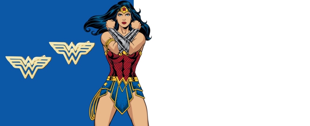 Silver earrings - Wonder Woman