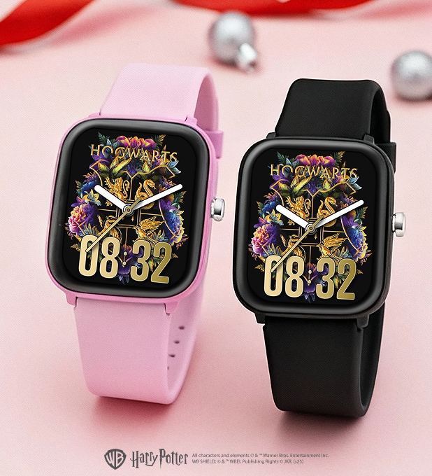 Harry Potter-themed smartwatches - pink and black